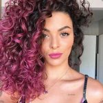 11 Pink Curly Hairstyles That Ooze Cuteness | Curly pink hair .