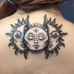 50 Meaningful and Beautiful Sun and Moon Tattoos | Moon tattoo .