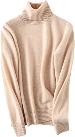 PHELEAD Women's 100% Merino Wool Winter Turtleneck Sweaters for .