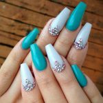 Exquisite Teal Color Nails Ideas | NailDesignsJournal.com | Teal .