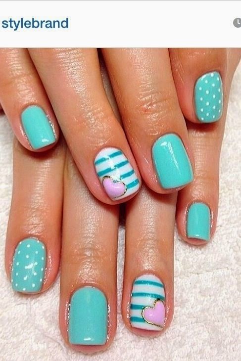 Teal Nail Designs 2014 First Show | Teal nails, Teal nail designs .