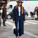 25 Perfect Ways to Style a Navy Blue Coat | Navy coat outfit, Blue .