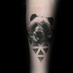 Geometrical Abstract Panda Male Tattoo Design Inspiration | Panda .