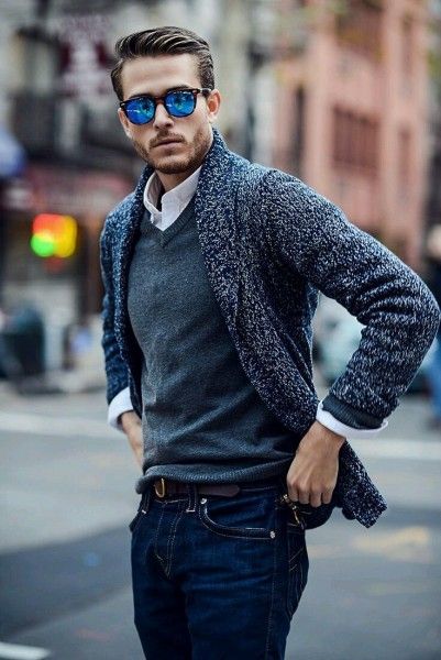 The V-Neck Sweater | Trendy fall fashion, Mens outfits, Mens .