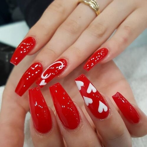 Best Nail Art Ideas For Valentines 2020 - 38 - Fab Wedding Dress .