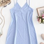 61% OFF] 2020 Tiny Floral Empire Waist Cami Dress In LIGHT BLUE .