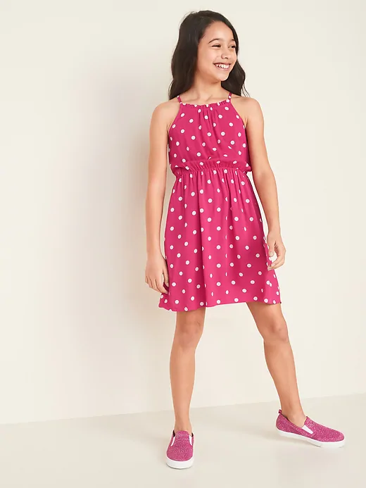 Cinched-Waist Cami Dress for Girls | Old Navy in 2020 | Girls .