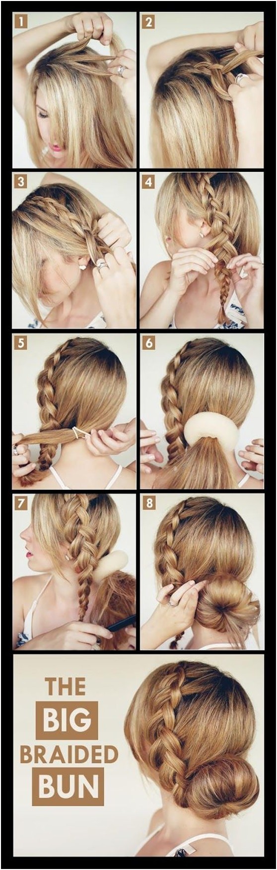 Super Stylish Braided Bun Hairstyle