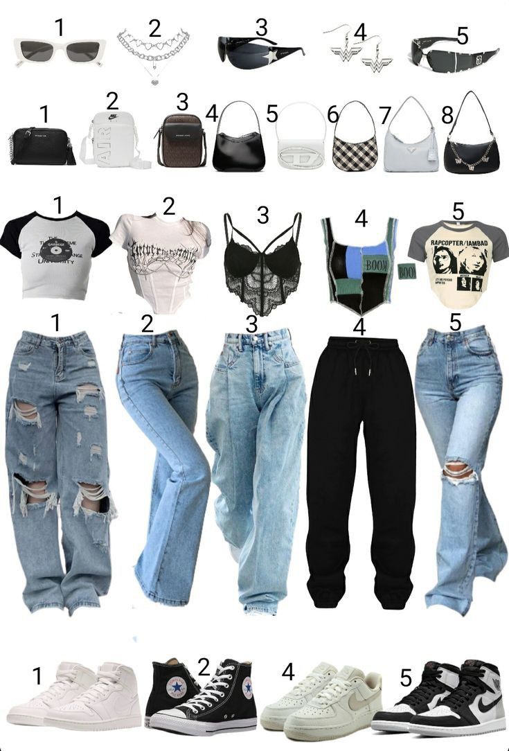 List of clothes for teenage girls
