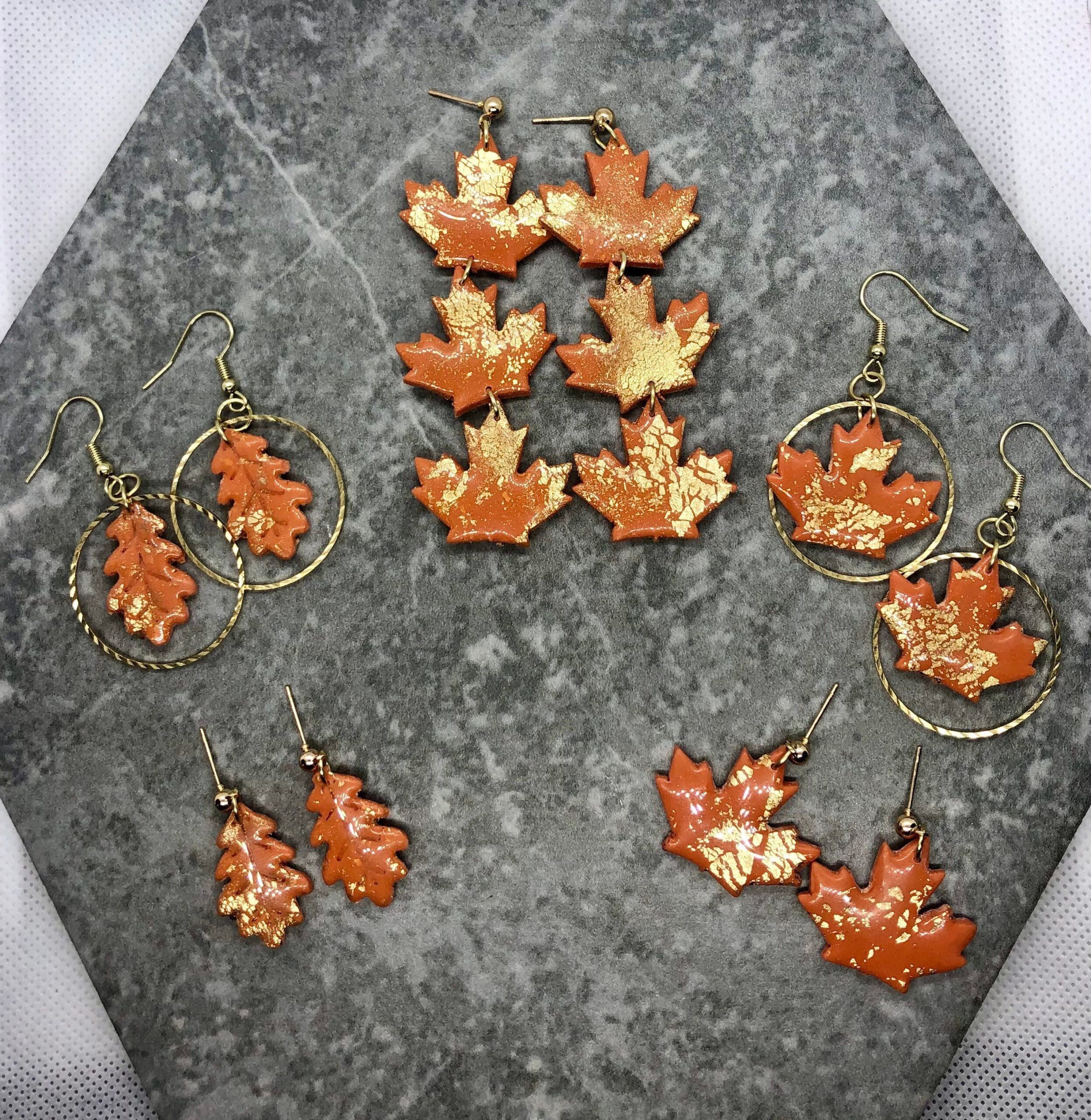 Fall Inspired Leaf Earrings