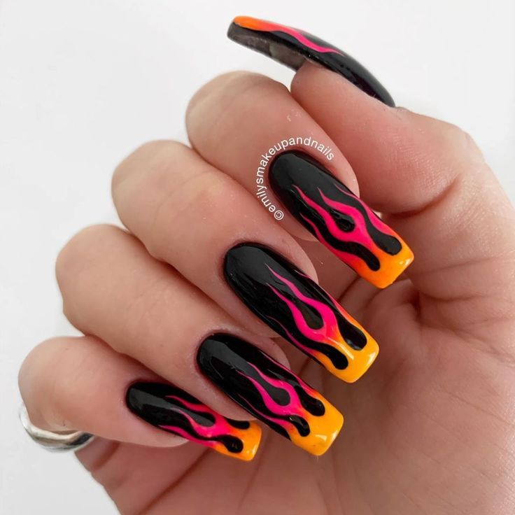 Flame Nail Ideas