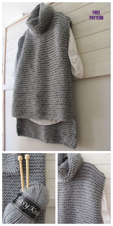 Knitted Poncho For This Winter