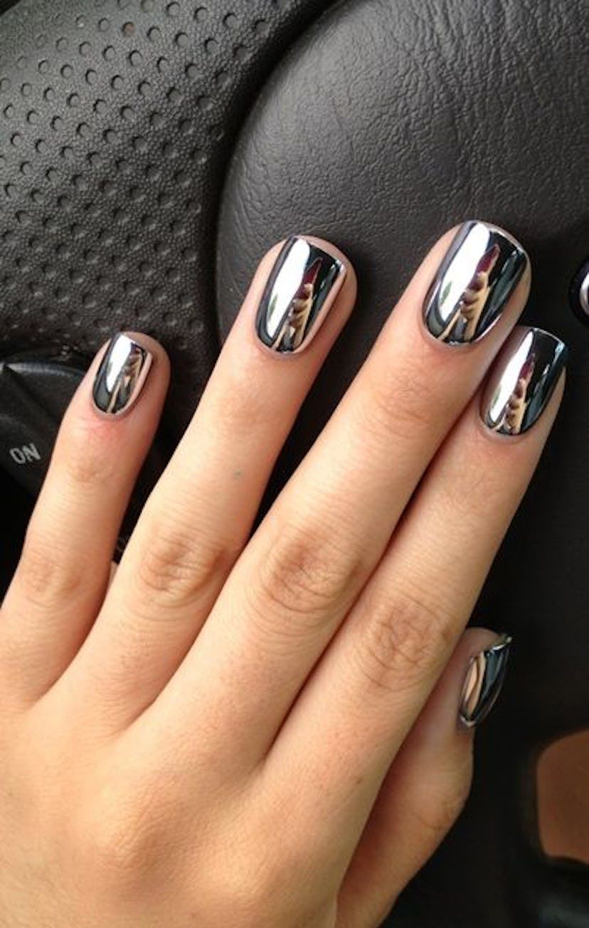 Bold and Ultra Chic Metallic Nails