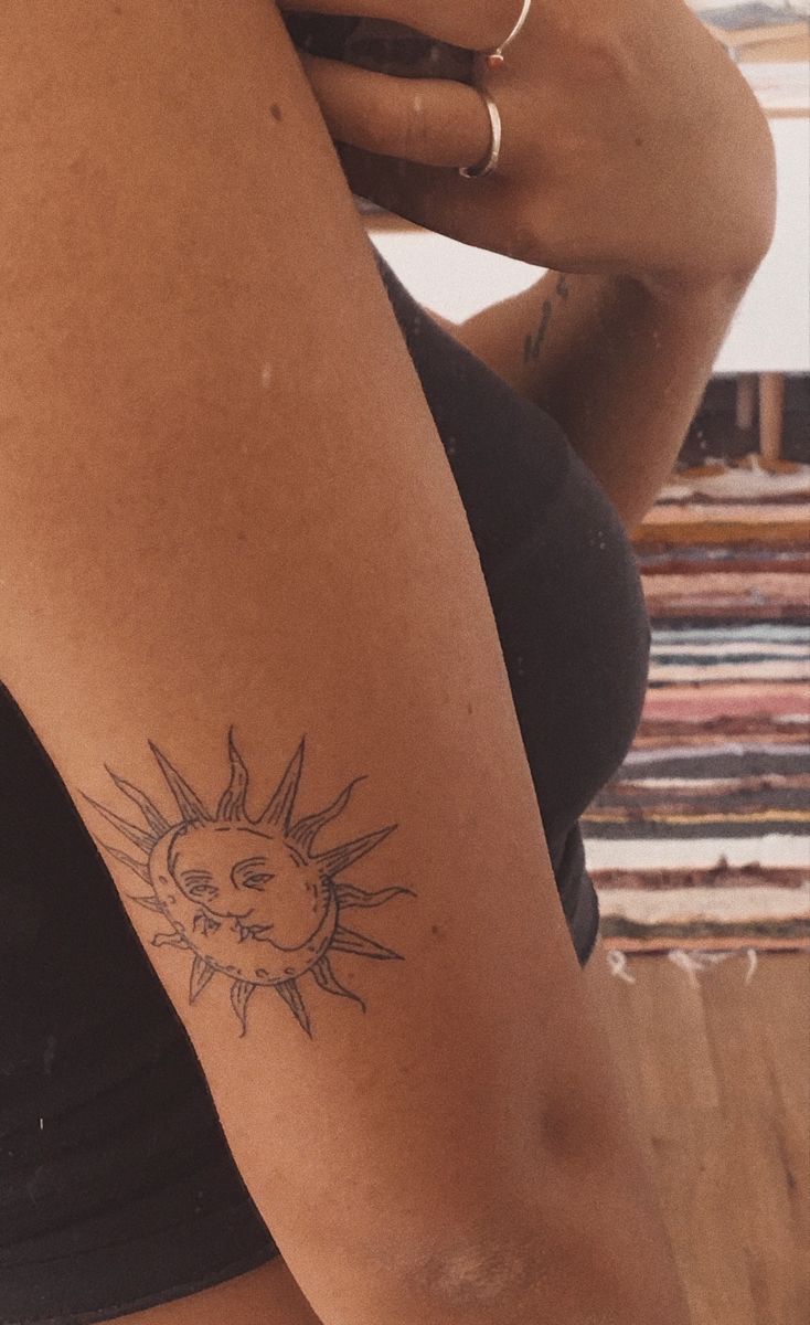 Sun and Moon Tattoo Ideas