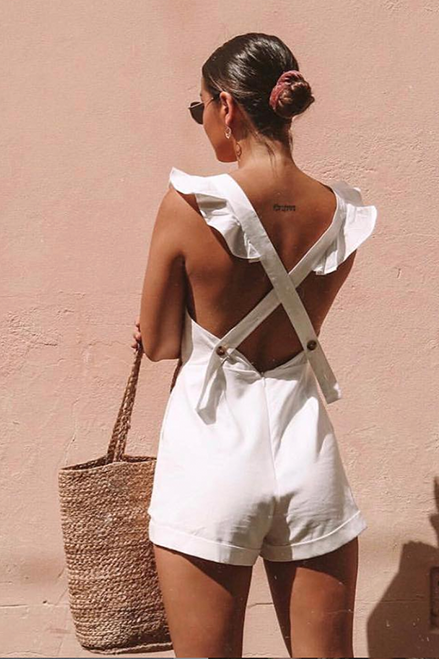White playsuit designs to look hot and
trendy