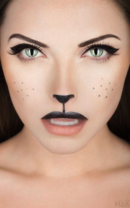 Step-By-Step Guide to Achieving Fierce
Halloween Cat Makeup