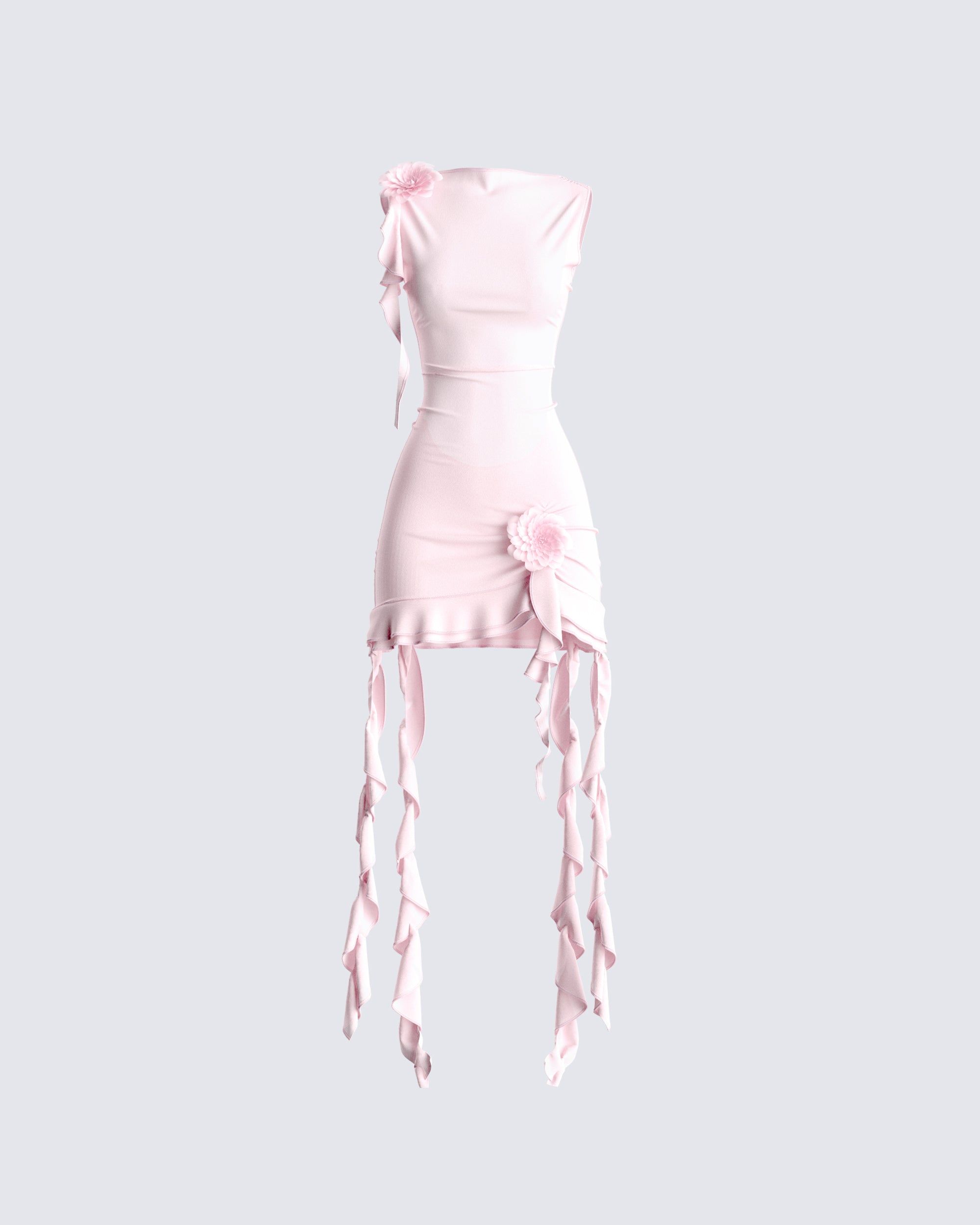 Glam up the women in you with a pink
dress