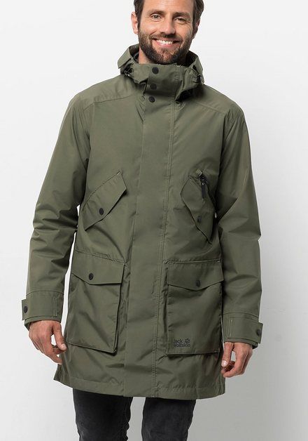 Glam up your wardrobe with stylish mens
parka!