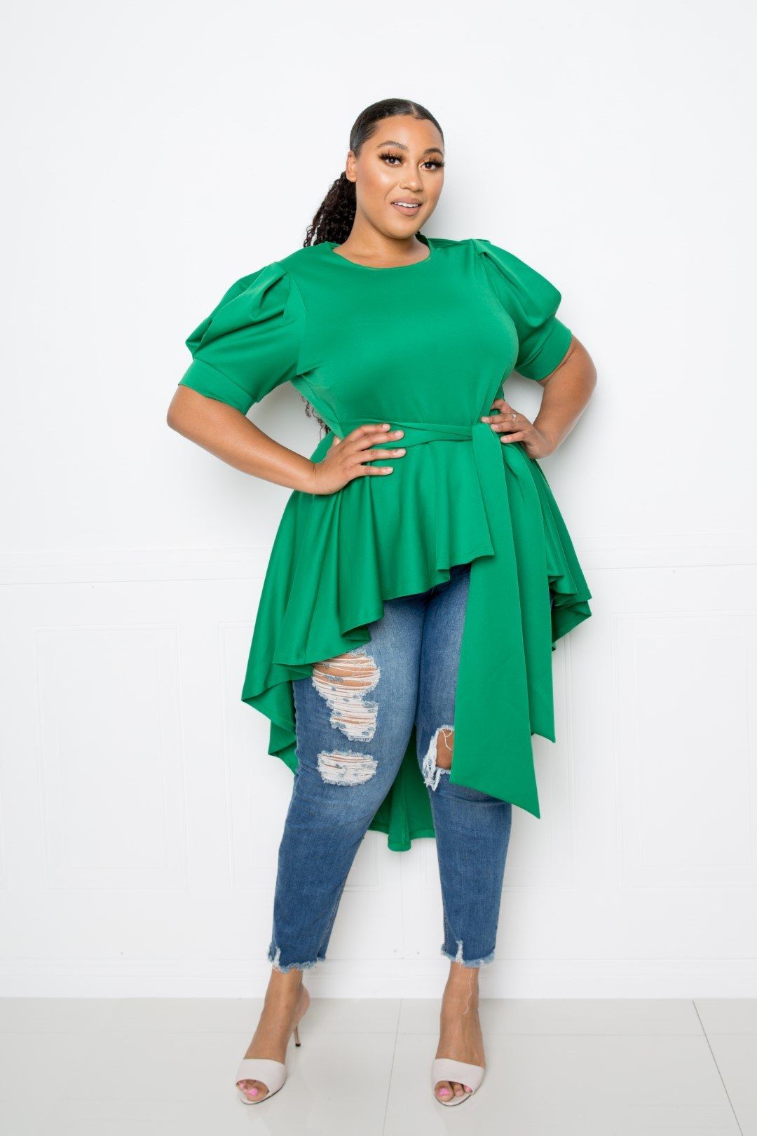Plus size peplum top: style that works
for all shapes