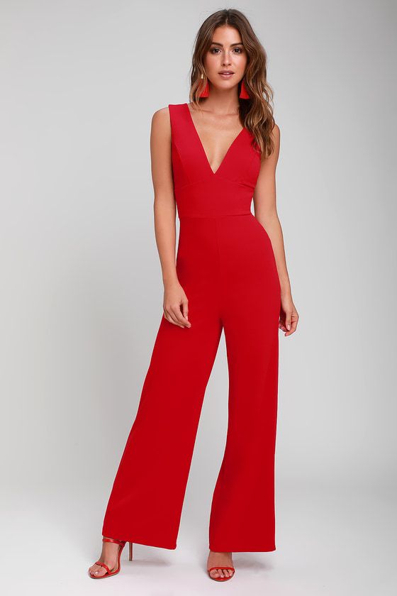 Enjoy every night party with the most
stylish Red jumpsuit
