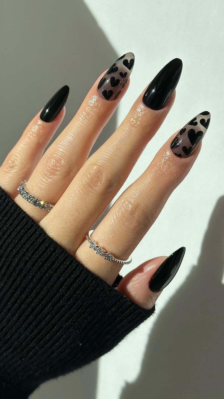 Stunning Black Nail Art Designs