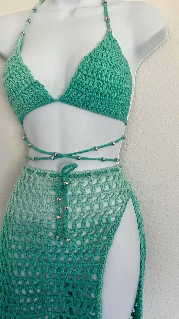 Trendy Crochet Bikini