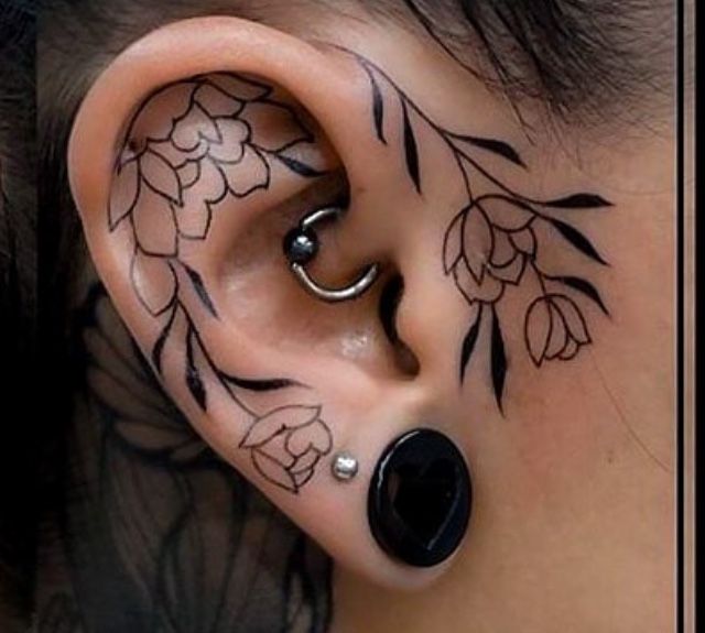Ear Tattoo Designs