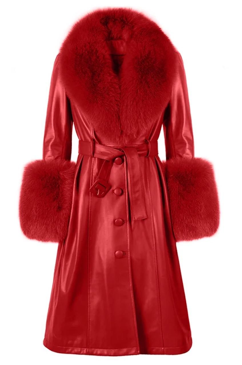 Enrich your wardrobe with the red trench
coat