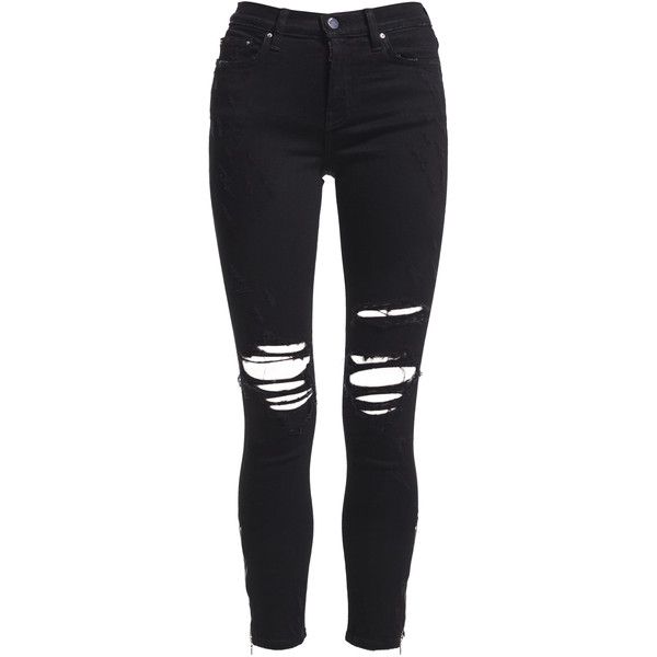 Wonder your wardrobe with the Ripped
black skinny jeans