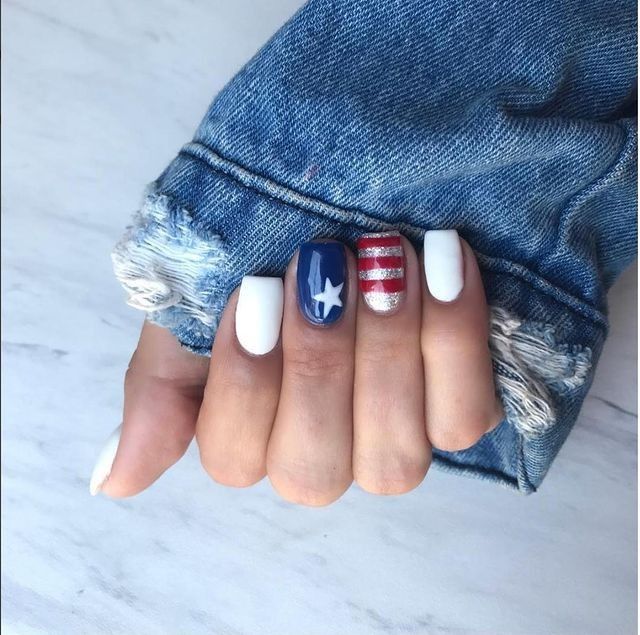 Stunning Red, White, and Blue Nail
Designs for 4th of July