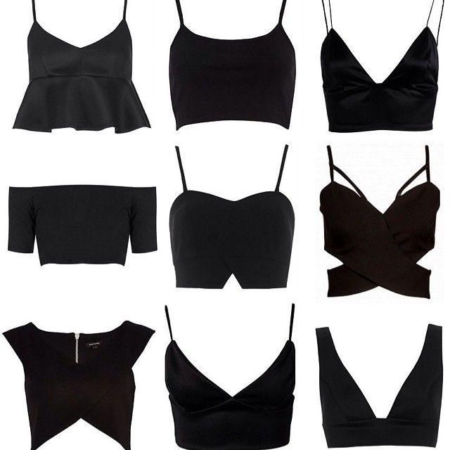 Black tops for gorgeous look