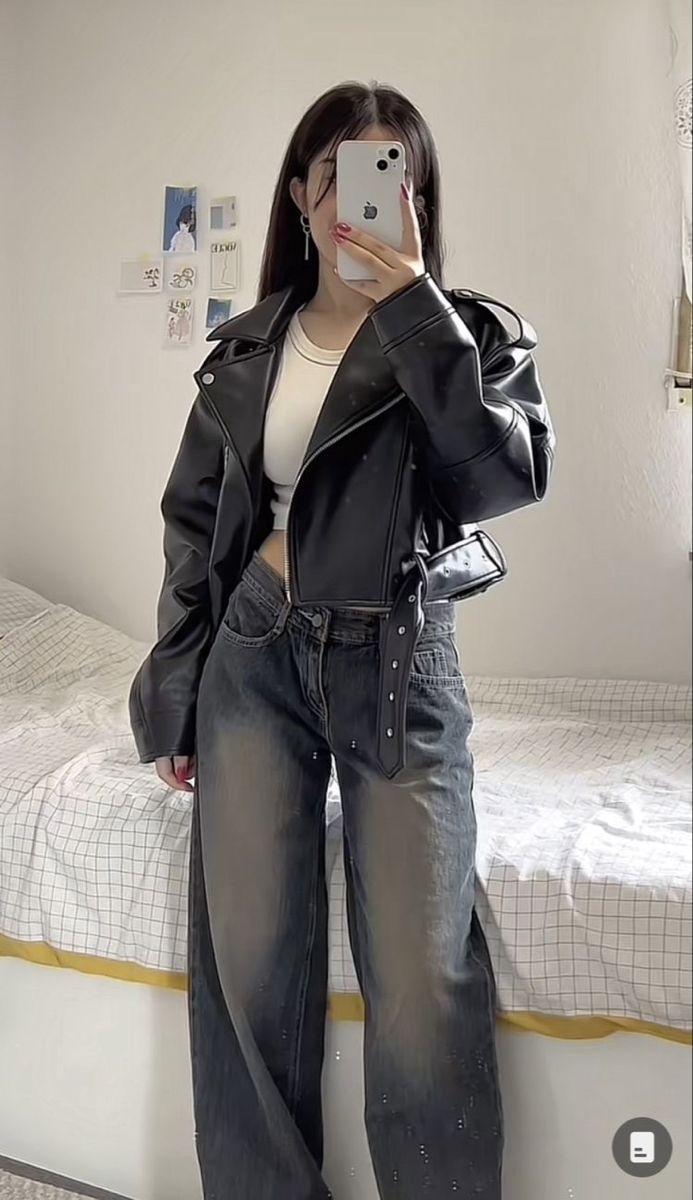 Leather Jacket Outfit Ideas