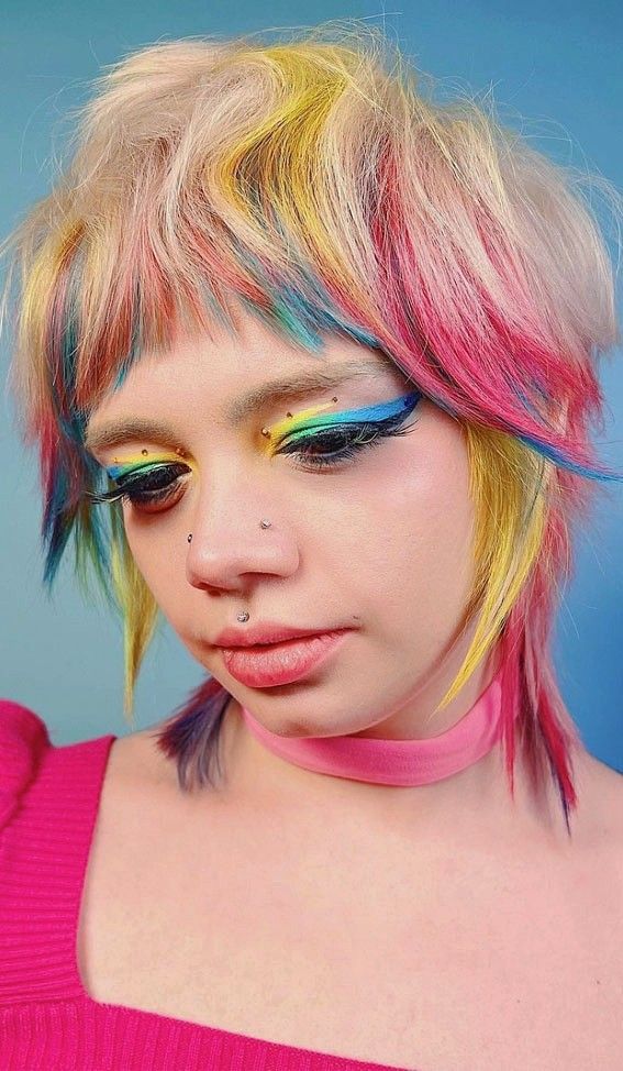Rainbow Bangs Hairstyles