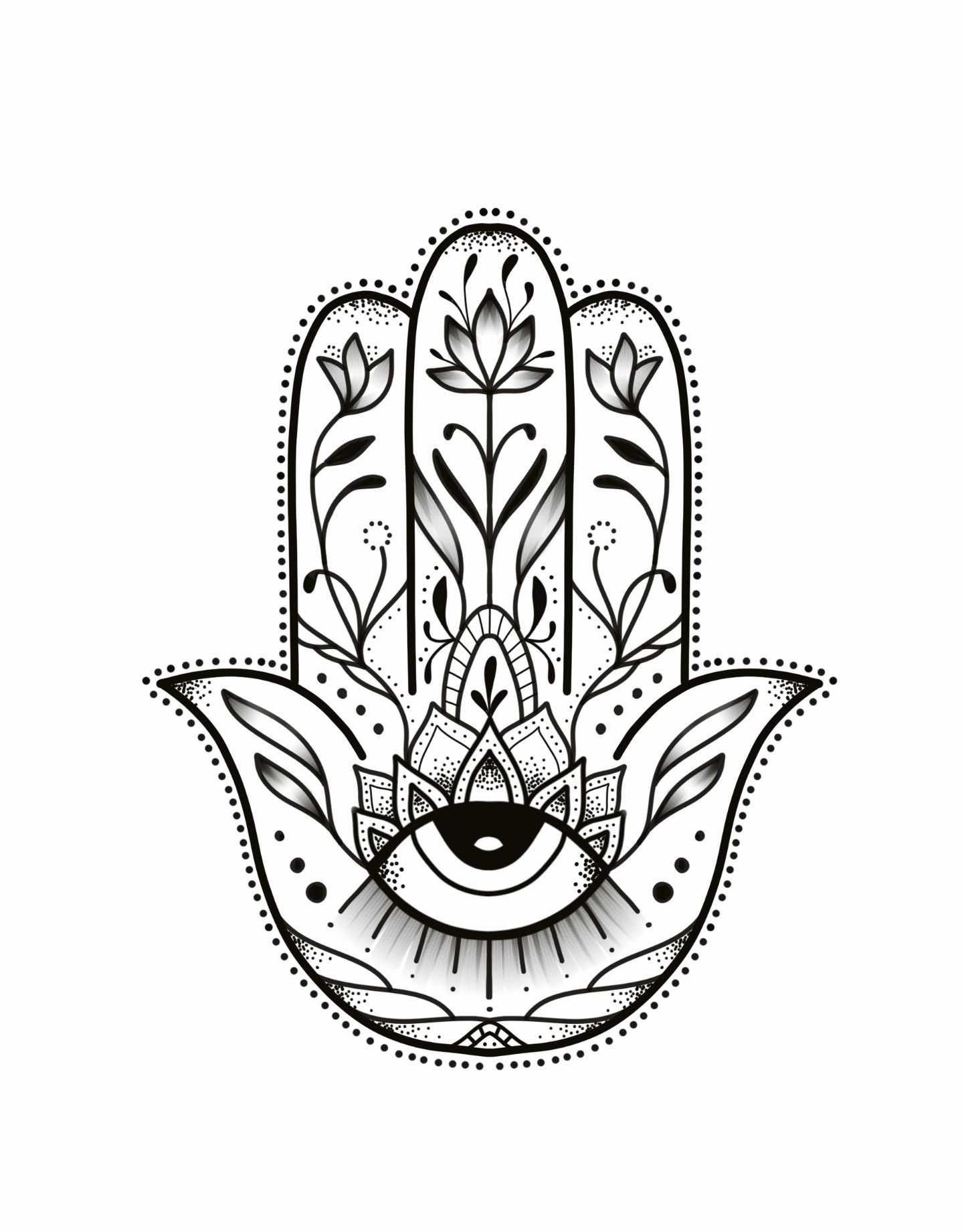 Symbolic Hamsa Tattoos