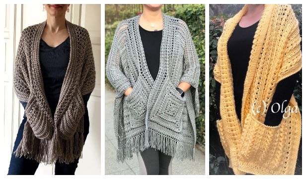 Stylish and Cozy Crochet Shawls for Fall
and Winter