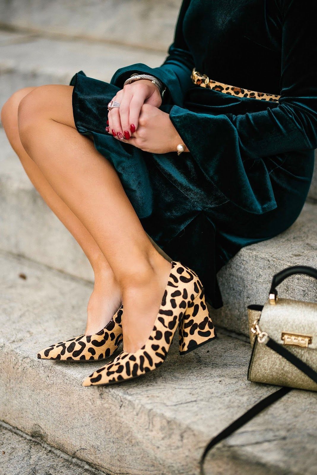 Leopard heels for girls in vogue during
winters