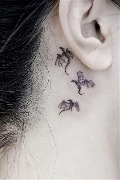 Tiny Ear Tattoos