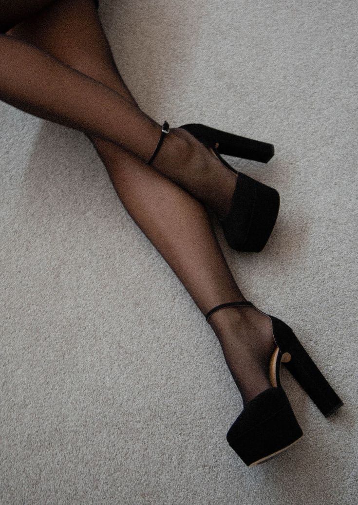 Black heels for the young women
