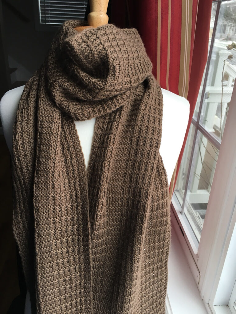 Chunky knit scarf – designer knit scarf