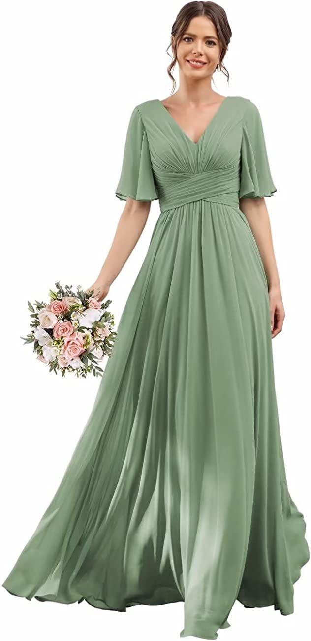 Look beautiful and gorgeous in 
chiffon bridesmaid dresses
