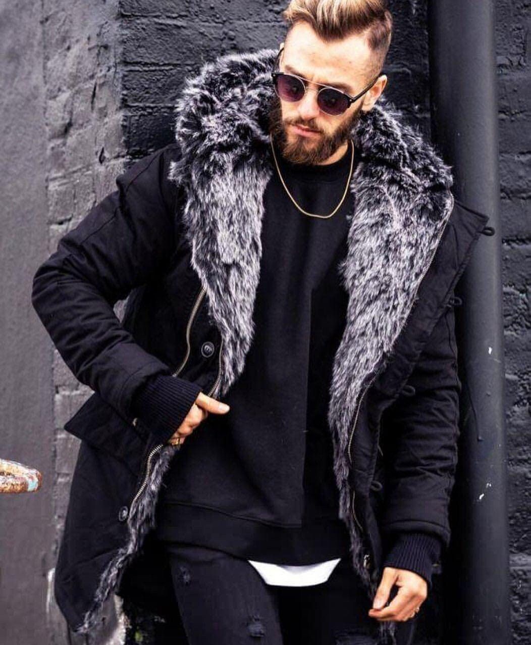 Glam up your wardrobe with stylish mens
parka!