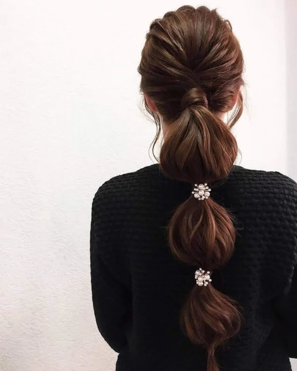 Bubble Ponytail Hairstyles