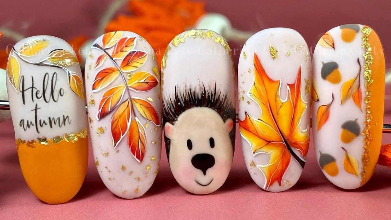 Glam Fall Nail Art Ideas