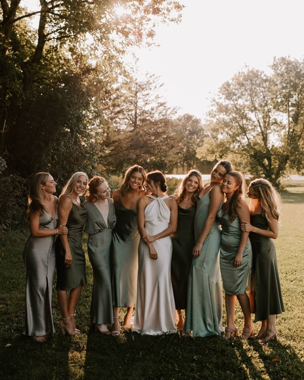 Green bridesmaid dresses that make your
wedding fashionable