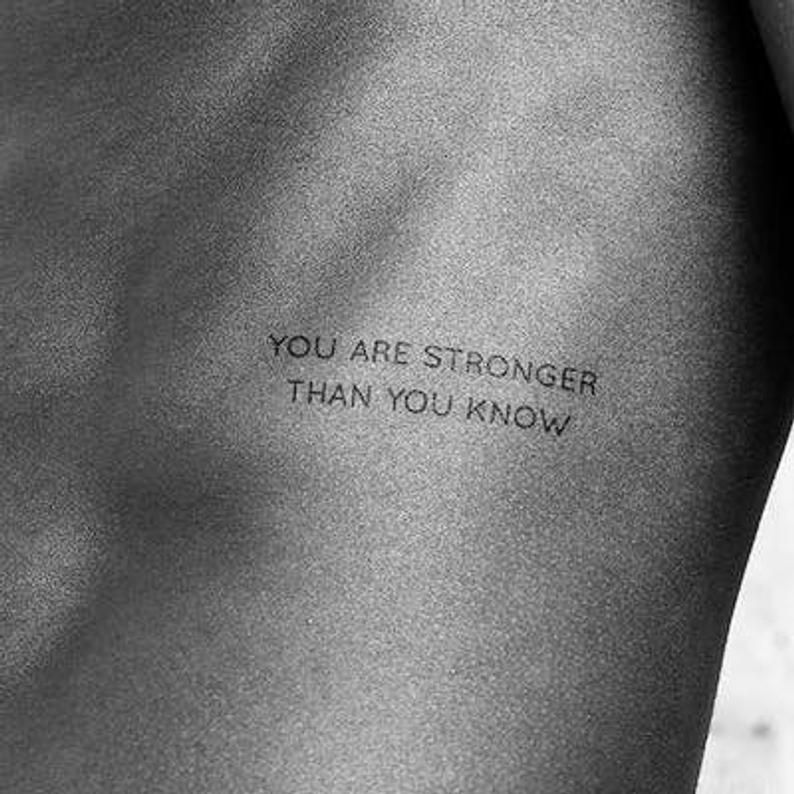 Meaningful Quote Tattoo Designs for Men
and Women