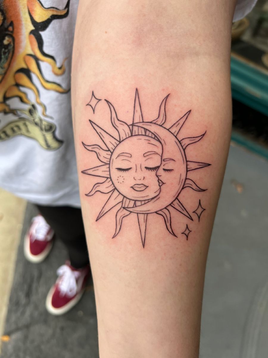 Sun and Moon Tattoo Ideas