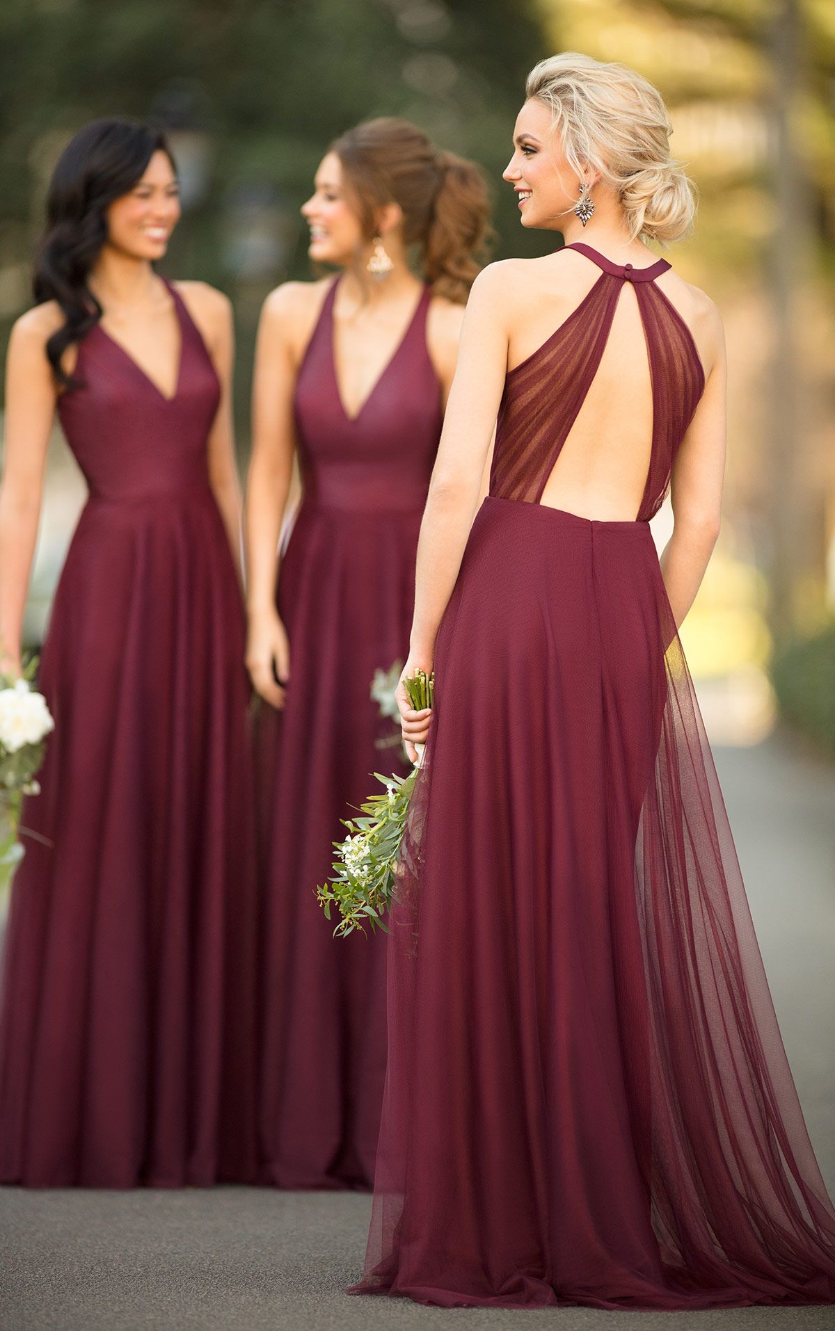 Look beautiful and gorgeous in 
chiffon bridesmaid dresses