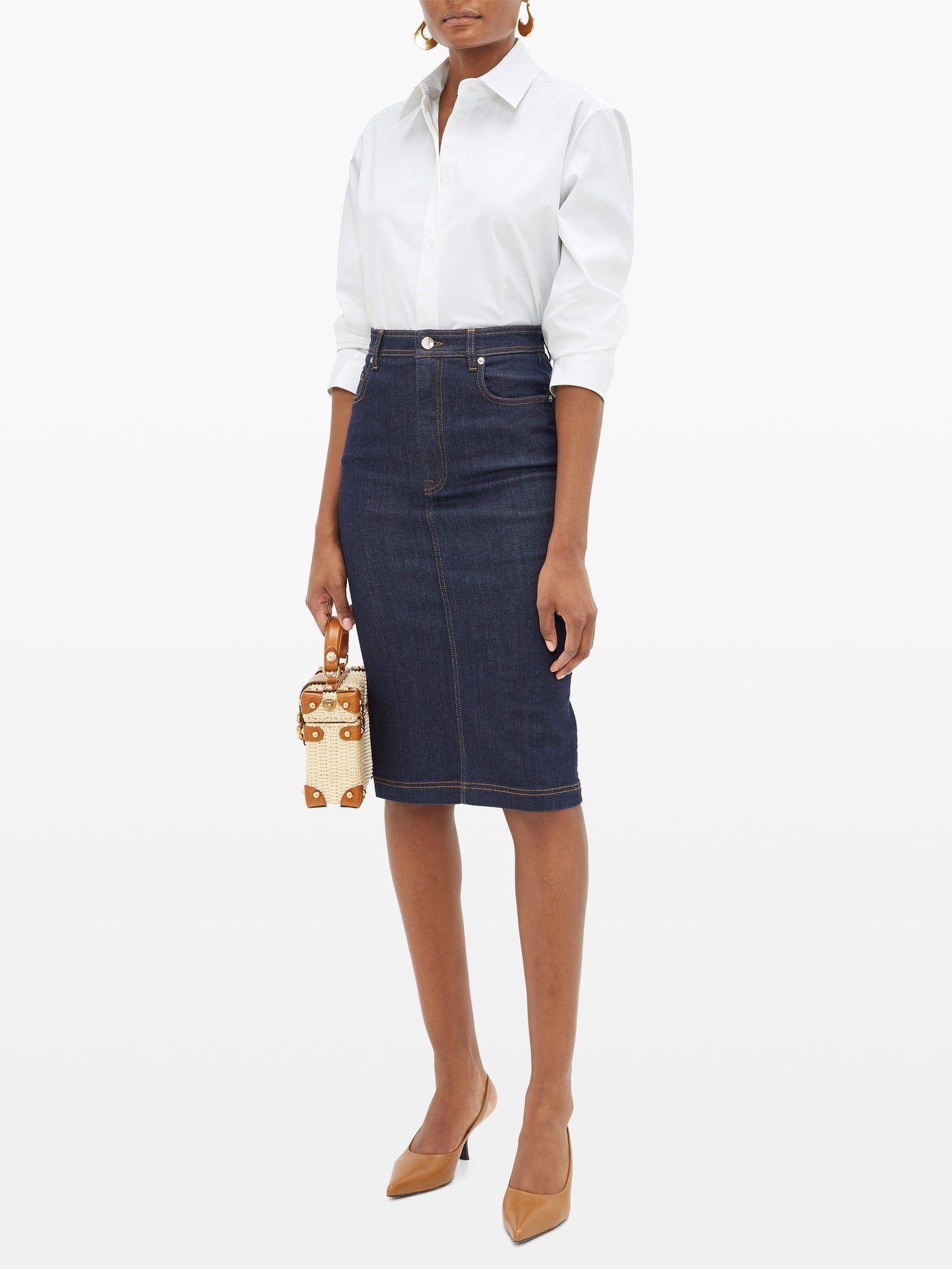 Why denim pencil skirts are exactly what
you need