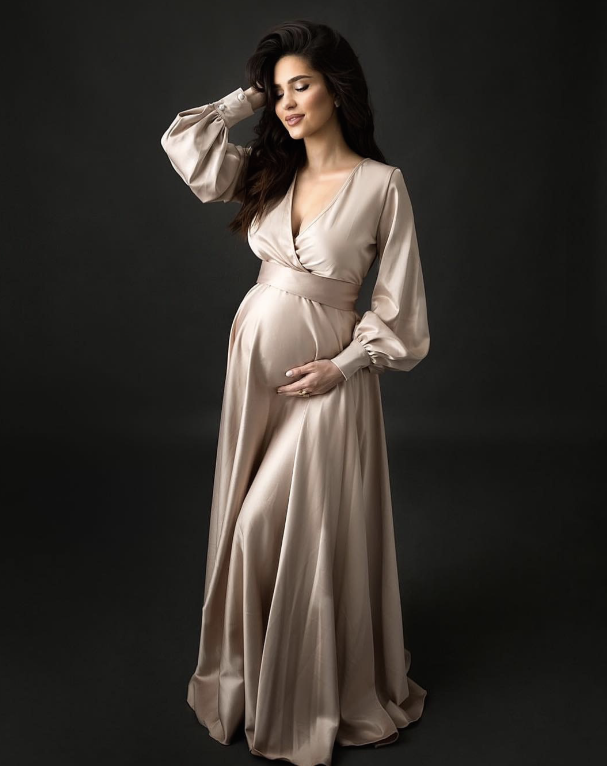 Look
stylish while attending a party with
  maternity gowns