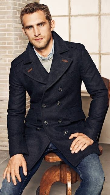 Select the trendy and fashionable mens
pea coats
